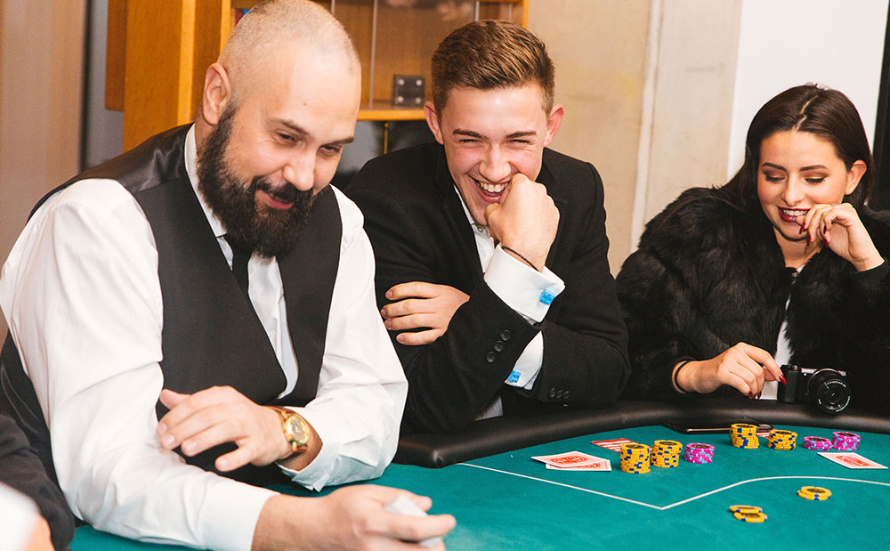 Sample casino hire package with four casino tables