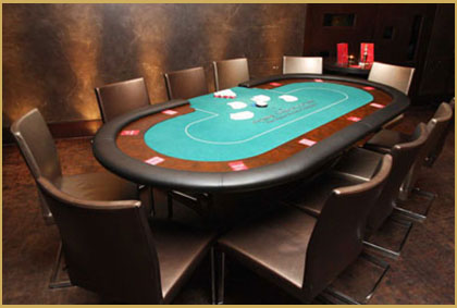 Texas Hold'em poker table hire with dealer and chips
